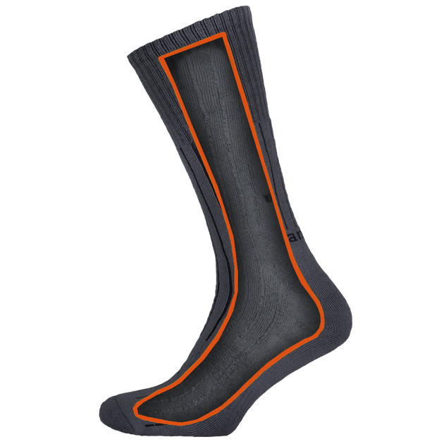 Трекінгові шкарпетки TRK Long Gray (5847), 42-45 - изображение 3