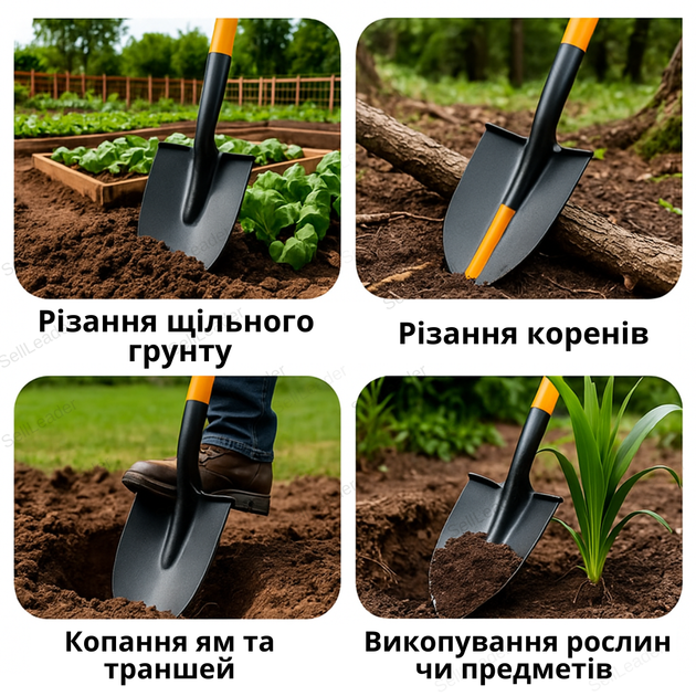 Лопата штыковая закаленная боровмисная сталь копальная лопатка садовая огородная 20 см ширина 125 см рукоятка - Фото 4 Лопата штыковая закаленная боровмисная сталь копальная лопатка садовая огородная 20 см ширина 125 см рукоятка - изображение 4