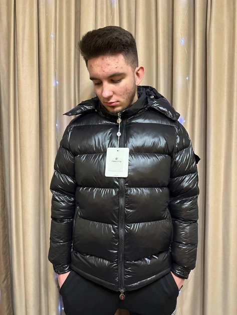 Зимова куртка Moncler до -20° з NFC чіпом 770155 XS чорна - зображення 7