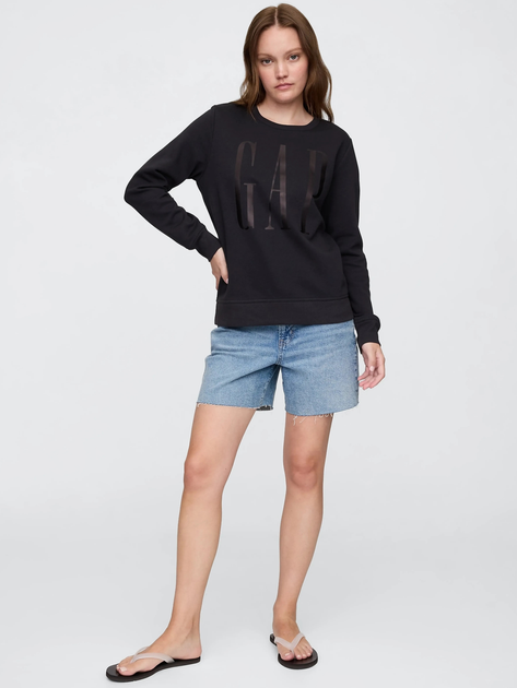 Світшот на флісі жіночий GAP 800444-08 2XL Чорний (1200146413996) - зображення 3