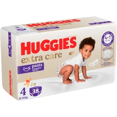 Подгузники Huggies Extra Care Pants 4 9-14 кг 38 шт (5029053549323) - изображение 4