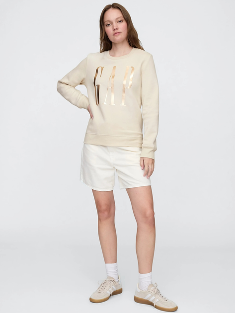 Світшот на флісі жіночий GAP 800444-01 2XL Бежевий (1200146413798) - зображення 3