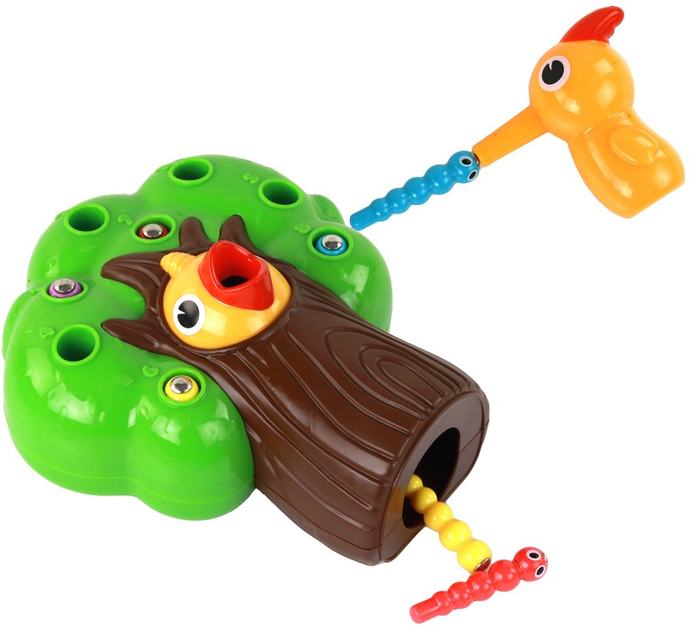 Аркадна гра LEAN Toys Магнітна лови черв'ячка і нагодуй пташку 17318 (5905991001843) - зображення 3