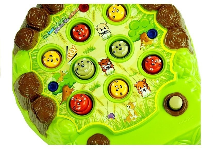 Gra zręcznościowa LEAN Toys Uderzanie bobrów młoteczkiem 3382 (5905515350488) - obraz 3