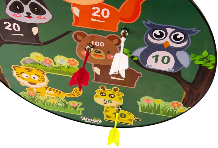 Gra zręcznościowa LEAN Toys Tarcza do darta magnetic animals 18436 (5905991015963) - obraz 3