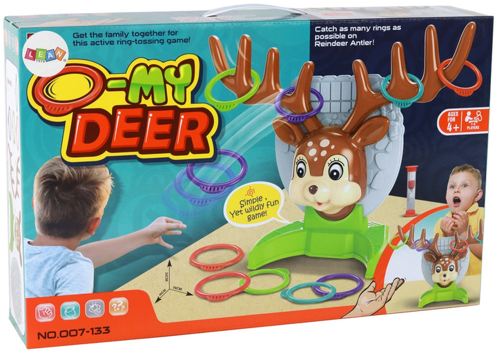 Gra zręcznościowa LEAN Toys Rzut obręczą na jelenia 17331 (5905991001973) - obraz 1