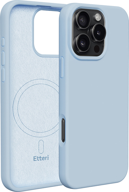 Etui plecki Etteri Silicone Mag do Apple iPhone 16 Pro Light Blue (5907457790360) - obraz 1