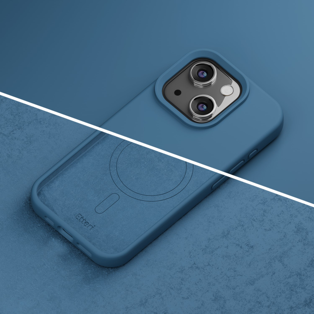 Etui plecki Etteri Silicone Mag do Apple iPhone 13 Dark Blue (5907457790124) - obraz 7
