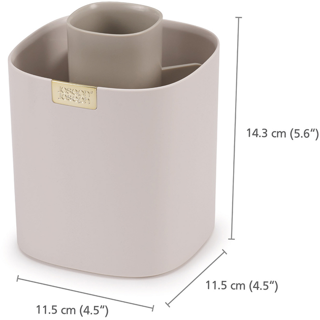 Pojemnik na pędzle kosmetyczne Joseph Joseph Viva Shell 14.3 x 11.5 x 11.5 cm (5028420006872) - obraz 5