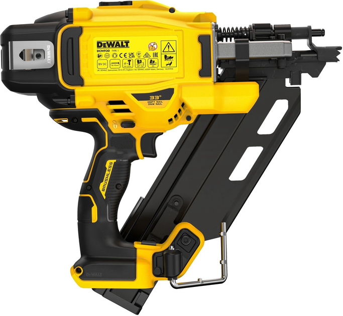 Акумуляторний цвяхозабивач DeWalt DCN930N-XJ для каркасних конструкцій 33° (5902013967927) - зображення 3
