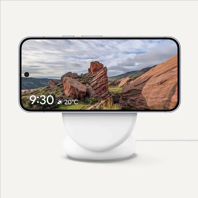 Беспроводная зарядка Google Pixelsnap с подставкой, Qi2 (GA10042) - изображение 5