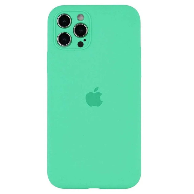 Чехол Fiji Silicone Case Full Camera для Apple iPhone 16 Pro бампер накладка с защитой камеры Spearmint - Фото 1 Чехол Fiji Silicone Case Full Camera для Apple iPhone 16 Pro бампер накладка с защитой камеры Spearmint - изображение 1