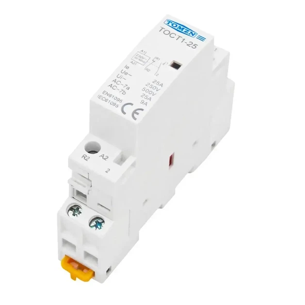 Контактор модульный Tomzn 2P 25А 1NO+1NC 220V на Din-рейку переменного тока (TOCT1-25-AC-1NO-1NC) - изображение 7