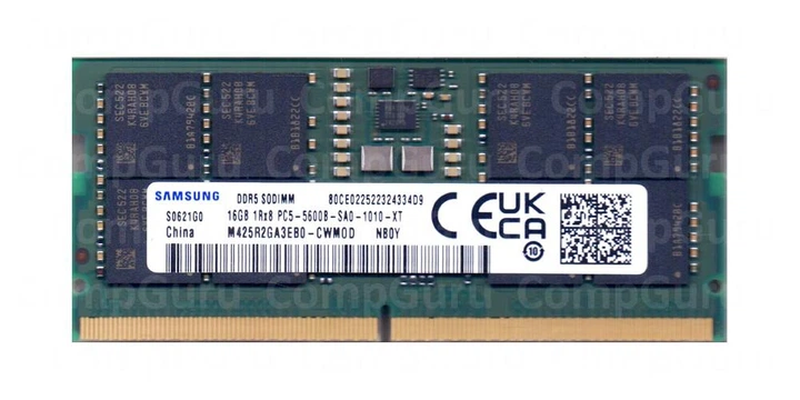 Оперативная память для ноутбука Samsung DDR5 16GB 5600MHz SO-DIMM