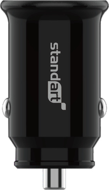 Ładowarka samochodowa Standart USB-A + USB-C 20 W Black (GT-ZJ21 BLACK) - obraz 1