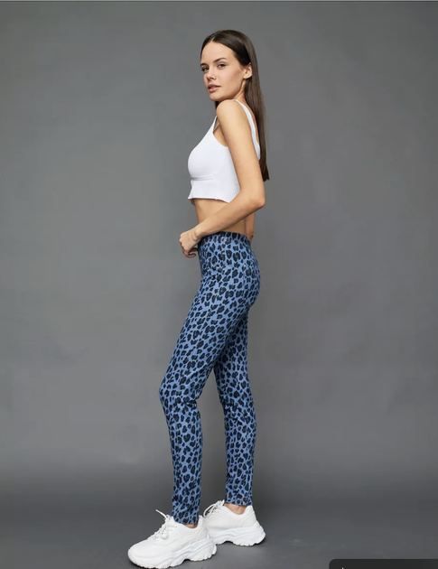 Джинси в леопардовий принт жіночі Calzedonia Темно-синій (modp0467 d-blue (M (38)) - зображення 2