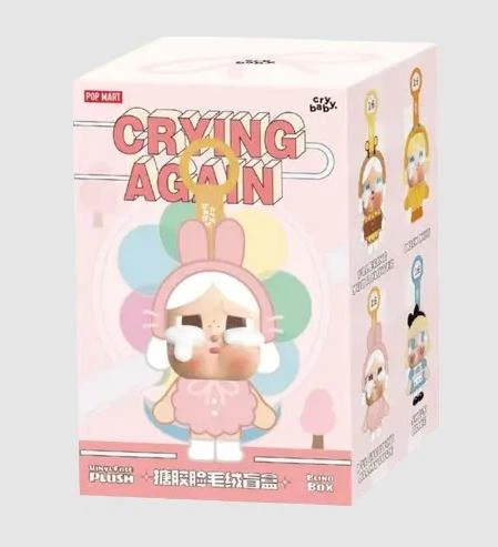 Мягкая игрушка-брелок Pop Mart Crybaby Crying Again Розовый