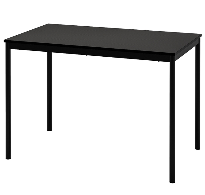 Стіл, кухонний стіл, чорний, 110x67см, IKEA SANDSBERG 294.203.93 - Фото 1 Стіл, кухонний стіл, чорний, 110x67см, IKEA SANDSBERG 294.203.93 - изображение 1