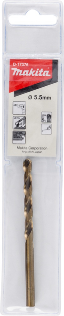 Свердло Makita HSS-Co 5.5 x 93 мм D-17376 (88381196031) - зображення 1
