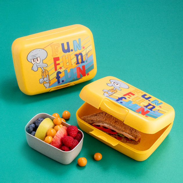Śniadaniówka Koziol Candy L Sponge Bob Skalmar Obłynos z dodatkowym pojemniczkiem (4002942704066) - obraz 3