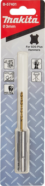 Wiertło do metalu Makita HSS-TiN 3 x 90 mm B-57401 (88381519014) - obraz 1