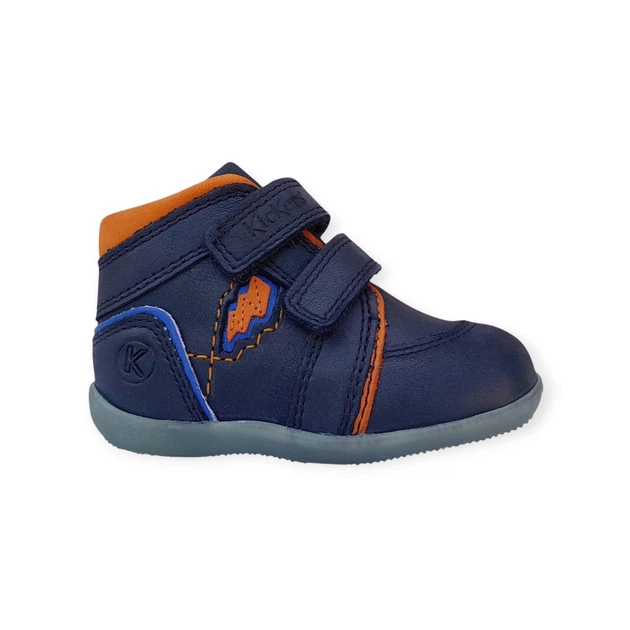 Ботинки для мальчиков Kickers BIBOY POWER 18 тёмно-синие - Фото 1 Ботинки для мальчиков Kickers BIBOY POWER 18 тёмно-синие - изображение 1