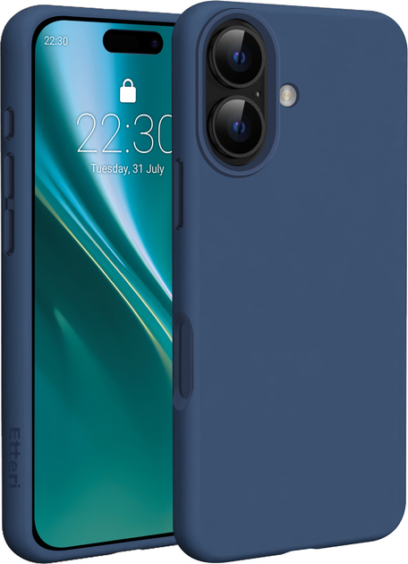 Панель Etteri Silicone Mag для Apple iPhone 17 Dark Blue (5907504556963) - зображення 1
