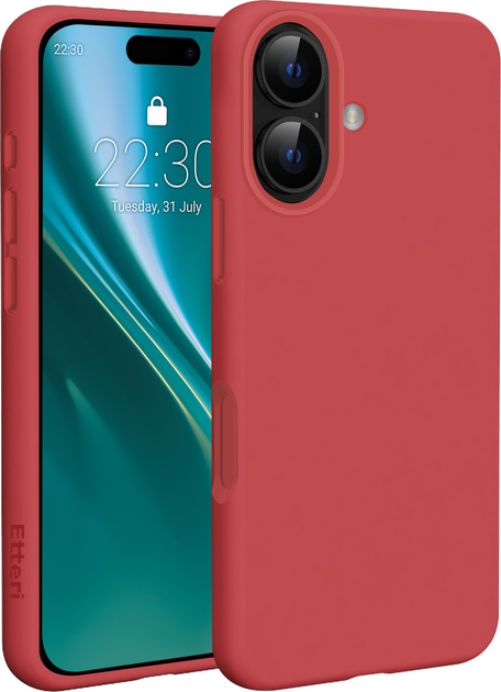 Панель Etteri Silicone Mag для Apple iPhone 17 Raspberry (5907504557007) - зображення 1