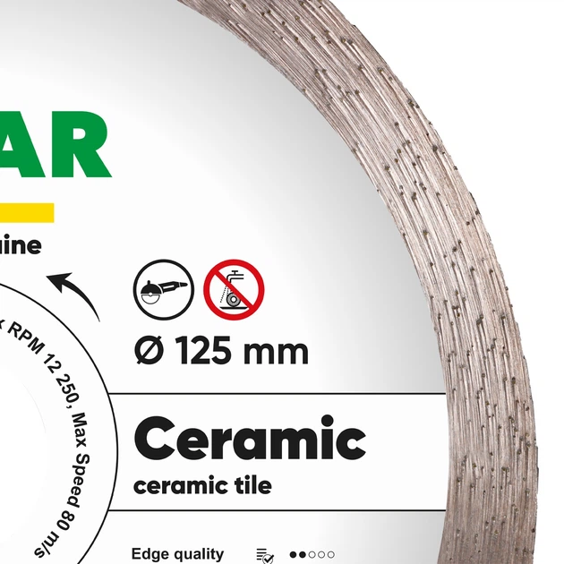 Круг алмазный отрезной 1A1R 125 Ceramic (047w) - изображение 3