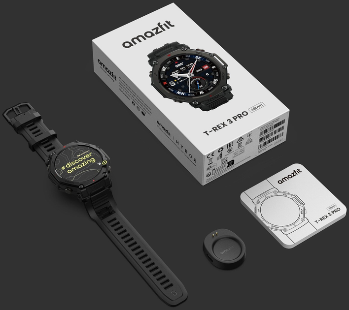 Смарт-годинник Amazfit T-Rex 3 Pro Tactical Black (W2443EU1N) - зображення 12