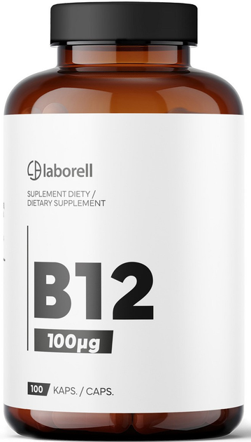 Witamina Laborell B12 metylokobalamina 100 kapsułek (5902488011590) - obraz 1