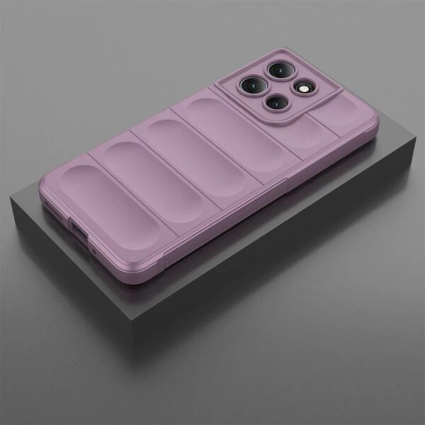 Силиконовый (TPU) чехол Deexe Terra Case для Motorola Moto G86 Power - Light Purple - Фото 2 Силиконовый (TPU) чехол Deexe Terra Case для Motorola Moto G86 Power - Light Purple - изображение 2
