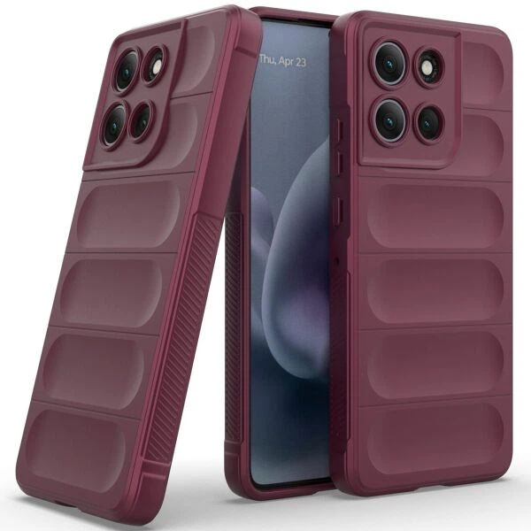Силиконовый (TPU) чехол Deexe Terra Case для Motorola Moto G86 Power - Wine Red - Фото 2 Силиконовый (TPU) чехол Deexe Terra Case для Motorola Moto G86 Power - Wine Red - изображение 2