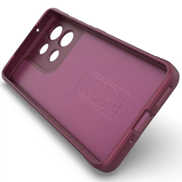 Силиконовый (TPU) чехол Deexe Terra Case для Motorola Moto G86 Power - Wine Red - Фото 3 Силиконовый (TPU) чехол Deexe Terra Case для Motorola Moto G86 Power - Wine Red - изображение 3