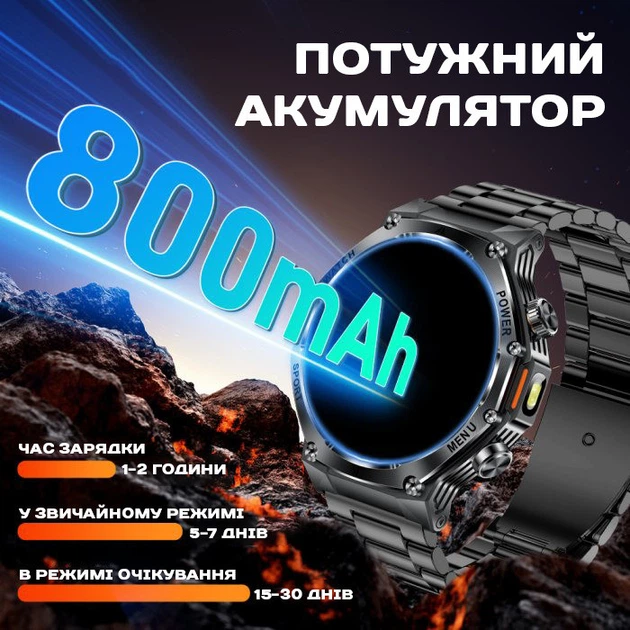 Смарт годинник, розумний годинник Smart Surf X Pro Black Rubber, ,2 ремінці ( 11806 ) - Фото 8 Смарт годинник, розумний годинник Smart Surf X Pro Black Rubber, ,2 ремінці ( 11806 ) - изображение 8