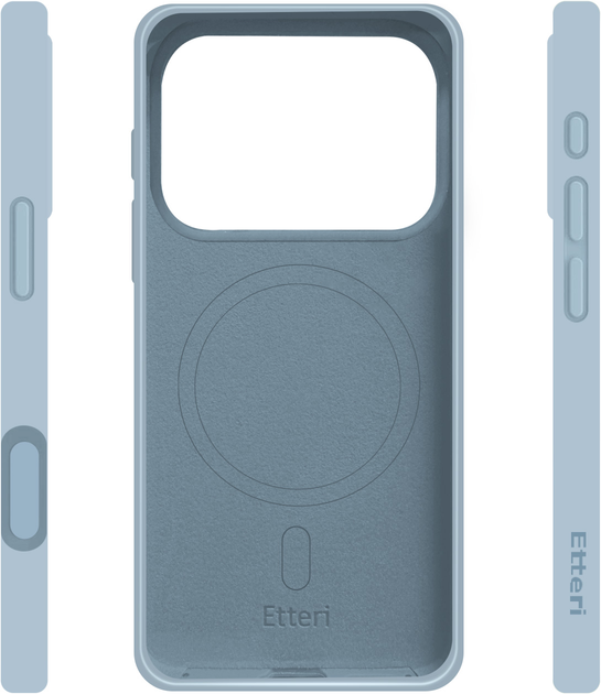 Панель Etteri Silicone Mag для Apple iPhone 17 Pro Light Blue (5907504557052) - зображення 4