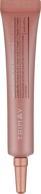 Антивозрастной крем для век с пептидами и пробиотиками Trimay Lacto Amino Age Resistance Eye Cream 20 мл (8809822540419) - изображение 2