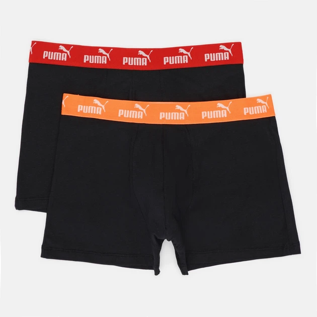Набор трусов боксеров мужских хлопковых Puma Elements Men Basic Boxers 2P 93875304 L 2 шт Red/Black (8720245833325) - Фото 1 Набор трусов боксеров мужских хлопковых Puma Elements Men Basic Boxers 2P 93875304 L 2 шт Red/Black (8720245833325) - изображение 1
