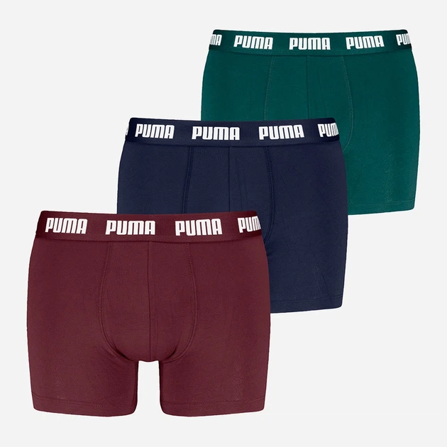Набор трусов боксеров мужских хлопковых Puma Men Everyday Boxer 3P 93832713 S 3 шт Red/Navy (8720245967044) - изображение 6