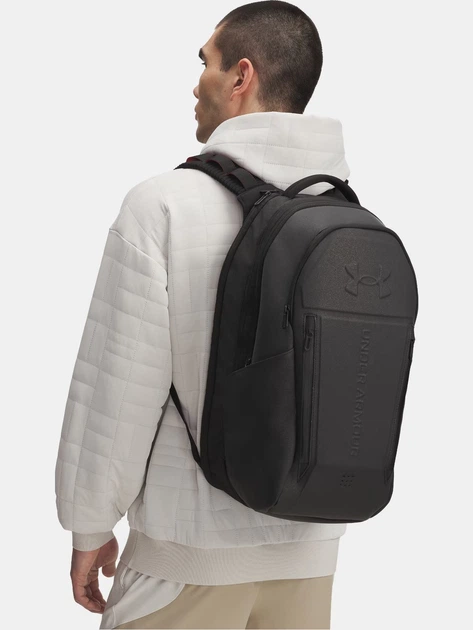 Рюкзак спортивный 28 л водонепроницаемый Under Armour Ua Hustle Elite Bp 28L 6005747-001 Черный (198632606728) - Фото 2 Рюкзак спортивный 28 л водонепроницаемый Under Armour Ua Hustle Elite Bp 28L 6005747-001 Черный (198632606728) - изображение 2