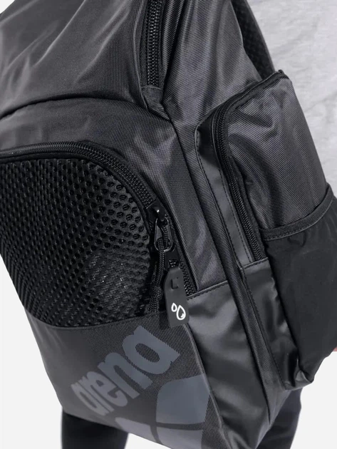 Рюкзак спортивный 35 л вмещает формат А4 Arena One Go Backpack 35L 010229-100 Черный (3468337635826) - изображение 7