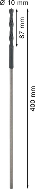 Wiertło Bosch PRO Wood HSS 10 x 87 x 400 mm (2608596336) - obraz 5