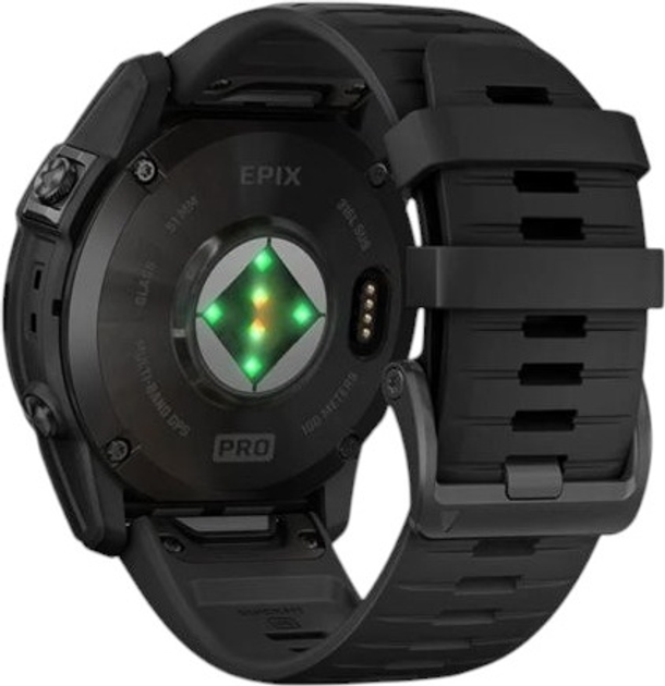 Смарт-годинник Garmin epix Pro (Gen 2) Standard Edition 51 mm Slate Grey with Black Band (753759318277) - зображення 12