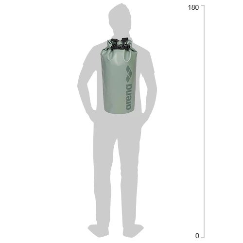 Рюкзак спортивный 15 л водонепроницаемый Arena Team Drybag Big Logo 15L 003800-100 Оливковый (3468337480587) - Фото 4 Рюкзак спортивный 15 л водонепроницаемый Arena Team Drybag Big Logo 15L 003800-100 Оливковый (3468337480587) - изображение 4