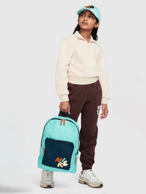 Детский рюкзак Nike Y Nk Classic Bkpk - Bubble 16L FZ7254-300 Бирюзовый/Темно-синий (197596237504) - изображение 3