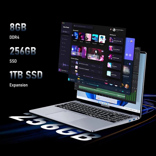 Ноутбук 16" FUNYET DuetBook Intel N95 RAM 8GB SSD 256GB Windows 11 (UKR) - зображення 4