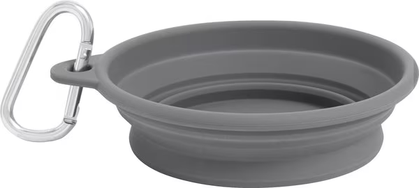 Силиконовая складная дорожная миска Derby Collapsible silicone pet bowl, 400 мл серый - изображение 2