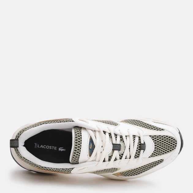 Мужские кроссовки Lacoste 749SMA0021-AAE 46 (T11) 29.1 см Белые с оливковым (5059862480173) - изображение 6