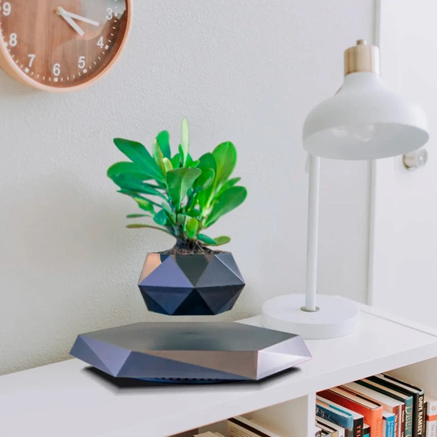 Магнітний левітаційний горщик для рослин HCNT Magnetic Levitating Pot M10-PZ1 Black (SIM10-PZ1) - Фото 4 Магнітний левітаційний горщик для рослин HCNT Magnetic Levitating Pot M10-PZ1 Black (SIM10-PZ1) - зображення 4