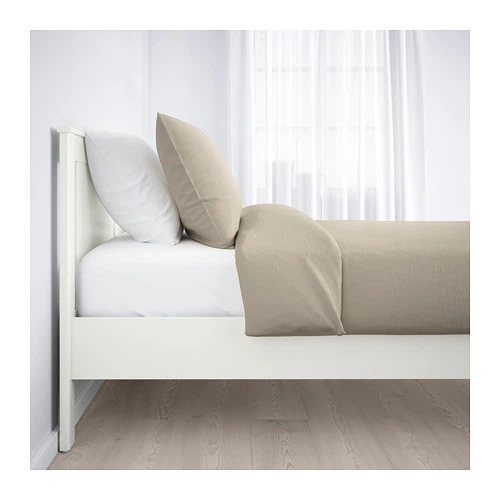 Каркас двуспальной кровати IKEA SONGESAND 160x200 см белый 592.412.29 - изображение 2